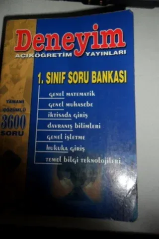 1. Sınıf İşletme Soru Bankası Deneyim