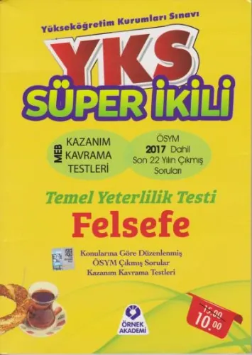 Örnek Akademi YKS TYT Süper İkili Felsefe Soru Bankası -KAMPANYA