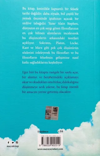 Filozoflar Ne Söyledi Biz Ne Anladık Alain Stephen Maya Yayıncılık
