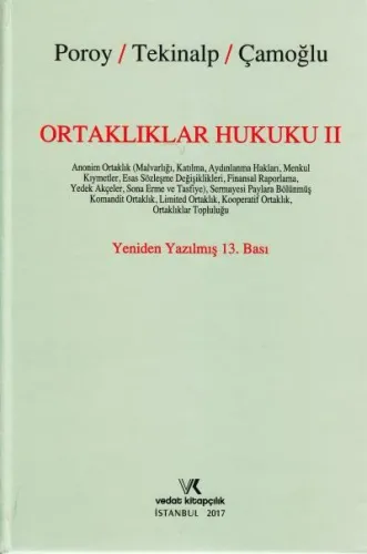 Ortaklıklar Hukuku II