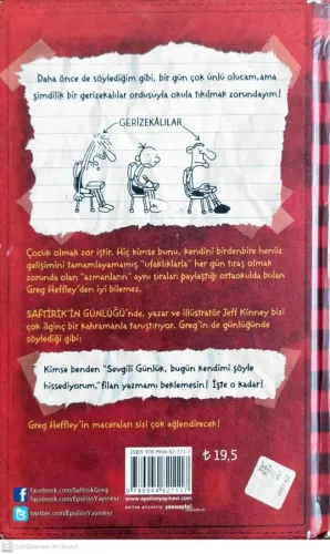 Saftirik Greg'in Günlüğü 1. Kitap Jeff Kinney Epsilon Yayıncılık