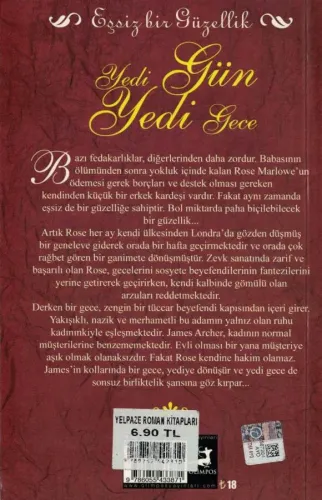 Yedi Gün Yedi Gece Evangeline Collins Olimpos Yayınları %44 indirimli