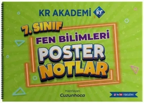 KR Akademi 7. Sınıf Fen Bilimleri Poster Notlar
