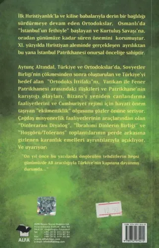 Vatikan ve Tapınak Şövalyeleri Aytunç Altındal Alfa Yayınları %50 indi