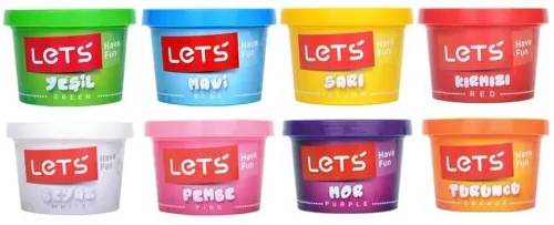 LETS 8 Renk Oyun Hamuru 800 Gr L8348