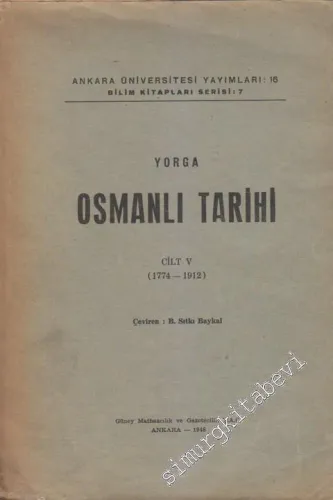 Osmanlı Tarihi 1774 - 1912 - Cilt 5 -        1948