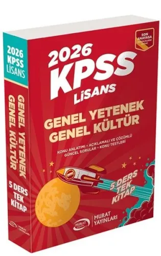 Murat Yayınları 2026 KPSS Lisans Genel Yetenek Genel Kültür Konu Anlatımlı Tek Kitap