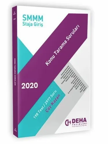 SMM KONU TARAMA SORULARI 2022 * / DEHA YAY