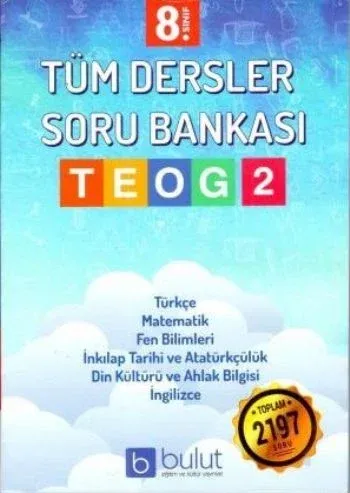 Bulut Eğitim 8. Sınıf TEOG 2 Tüm Dersler Soru Bankası