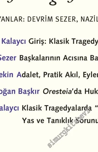 Metis Defterleri - Siyasalın Peşinde: Dünyaya Tragedyalarla Bakmak -