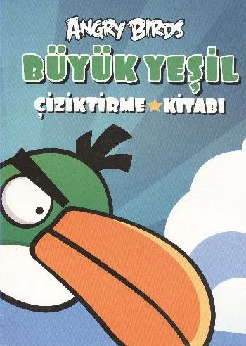 Angry Birds Büyük Yeşil Çiziktirme Kitabı