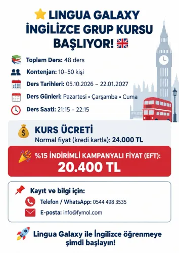 LINGUA GALAXY İngilizce Grup Eğitimi