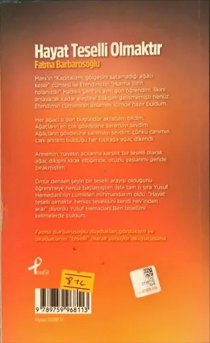 Hayat Teselli Olmaktır Fatma Barbarosoğlu Profil