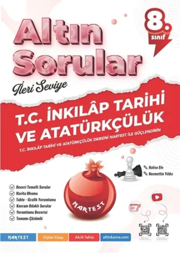 Nartest Yayınları 8. Sınıf Altın Sorular T.c. İnkilap Tarihi Ve Atatür