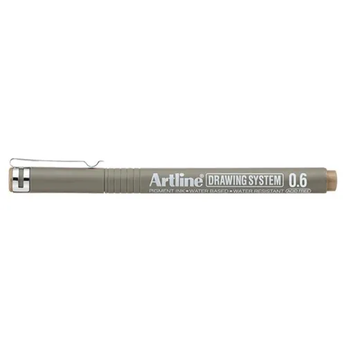 Artline Drawing System 0.6 Çizim Kalemi Uç:0,6mm Pale Brown