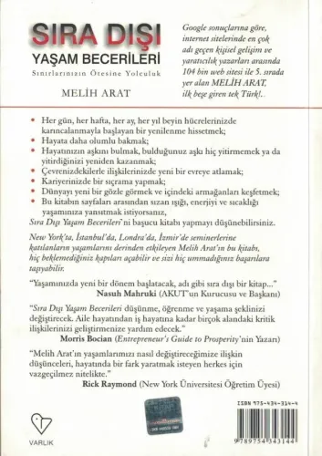 Sıradışı Yaşam Becerileri / İmzalı İthaflı Melih Arat Varlık %50 indir