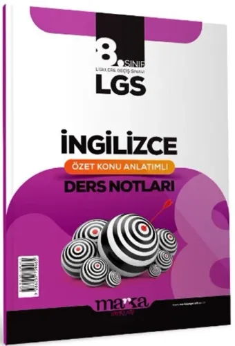 Marka Yayınları 8. Sınıf LGS İngilizce Özet Konu Anlatımlı Ders Notları