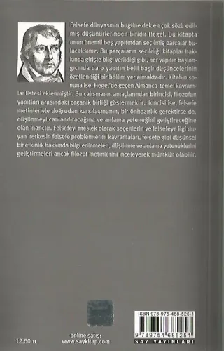 Fikir Mimarları Dizisi I Hegel Say Yayınları %40 indirimli