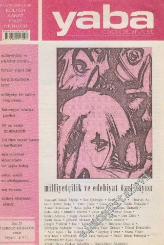 Yaba Edebiyat Dergisi: Milliyetçilik ve Edebiyat Özel Sayısı - Sayı: 53      Temmuz - Ağustos