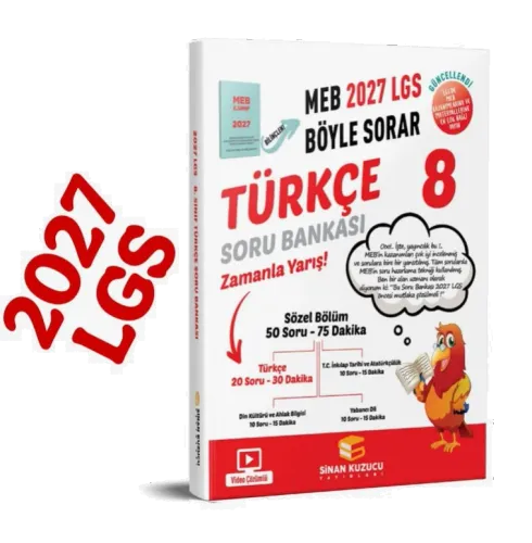 8. Sınıf 2027 Lgs Meb Böyle Sorar TÜRKÇE Soru Bankası Video Çözümlü