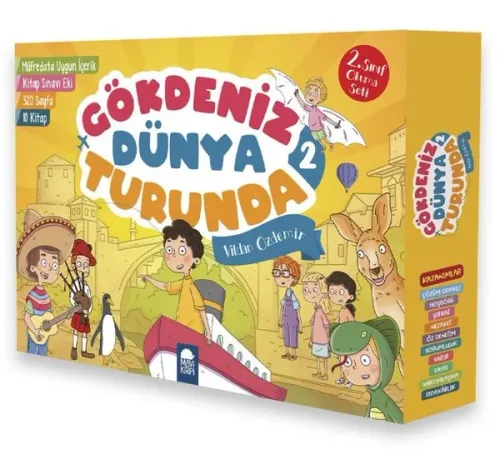 Gökdeniz Dünya Turunda 2 - 2. Sınıf Okuma Seti - 10 Kitap Takım