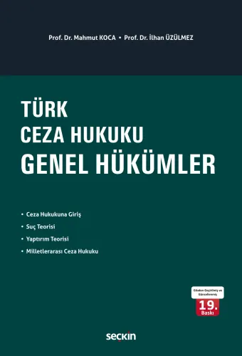 Türk Ceza Hukuku Genel Hükümler