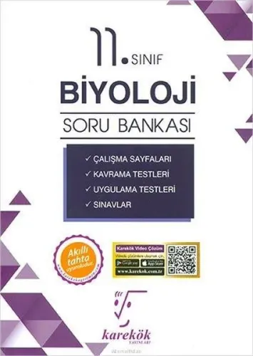 Karekök 11. Sınıf Biyoloji Soru Bankası-Aylin Atar-YENİ