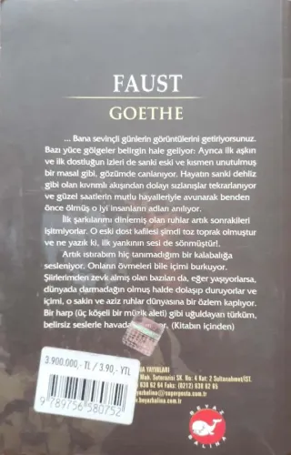 Faust Goethe Beyaz Balina