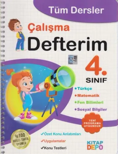Kitap Depo 4. Sınıf Tüm Dersler Çalışma Defterim-YENİ