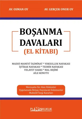 BOŞANMA DAVALARI EL KİTABI
