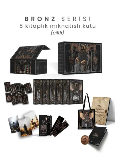 Bronz Serisi 6 Kitaplık Mıknatıslı Kutu – Ciltli
