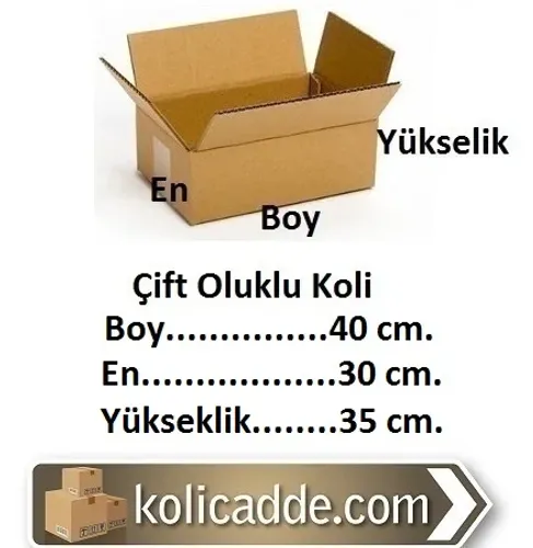 Karton Koli Ambalaj 40x30x35 cm.