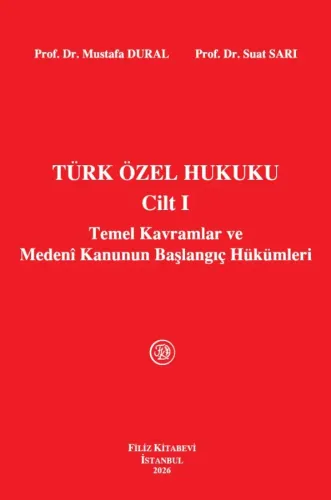 Türk Özel Hukuku Cilt I