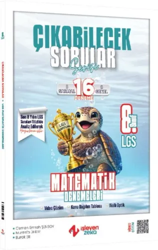 İşleyen Zeka Yayınları 8. Sınıf LGS Matematik Çıkabilecek Sorular Denemeleri