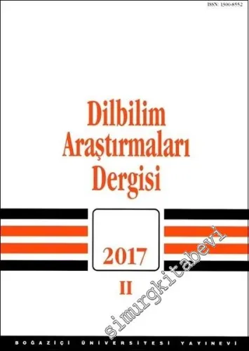 Dilbilim Araştırmaları Dergisi 2017 / 2 -