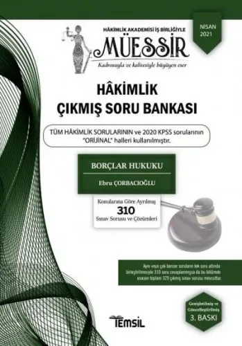 Hakimlik Çıkmış Soru Bankası Borçlar Hukuku