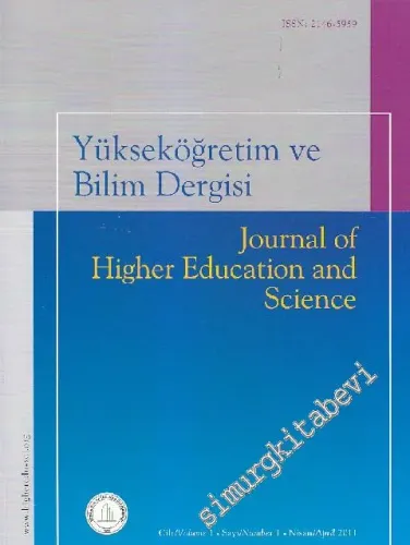 Yüksek Öğretim ve Bilim Dergisi - Journal Higher Education And Science - Sayı: 1  1    Nisan / April
