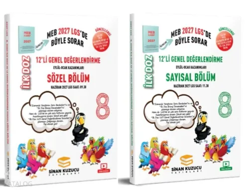 Sinan Kuzucu 8. Sınıf İlk Doz 12 li Değerlendirme Sınav Seti 2027