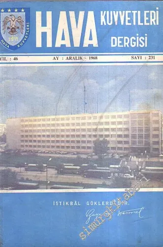 Hava Kuvvetleri Dergisi  - Sayı; 231, Yıl: 46, Aralık - 1968