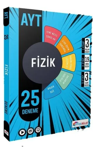 Köşebilgi Yayınları AYT Fizik 25 Deneme Video Çözümlü