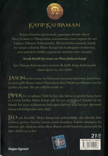 Kayıp Kahraman / Olimpos Kahramanları 1 Rick Riordan Doğan Egmont %65 
