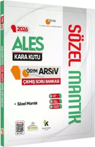 İnformal Yayınları 2026 ALES SÖZEL MANTIK Kara Kutu ÖSYM Çıkmış Soru H