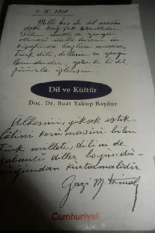 Dil Ve Kültür