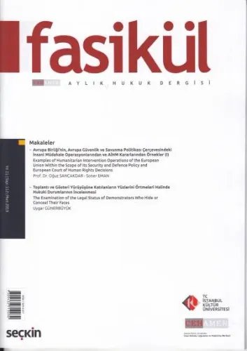 Fasikül Aylık Hukuk Dergisi Yıl:11 Sayı:112 Mart 2019