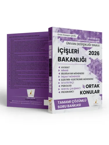 ÜDS 2026 İçişleri Bakanlığı Ortak Konular Tamamı Çözümlü Soru Bankası ÜDS 2026 İçişleri Bakanlığı Ortak Konular Tamamı Çözümlü Soru Bankası