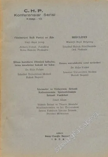 Cumhuriyet Halk Partisi ( CHP ) Konferanslar Serisi 10 -        1939
