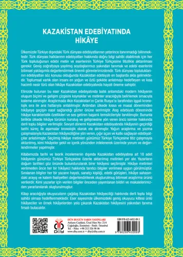 Kazakistan Edebiyatında Hikâye Ayvaz Morkoç Kazakistan Edebiyatında Hikâye Ayvaz Morkoç