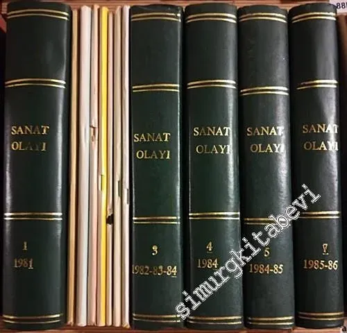 Sanat Olayı Aylık Dergi, Sayı: 1 - 50 Sayı; Yıl: Ocak 1981 - Temmuz 1986 - 5 CİLT CİLTLİ -