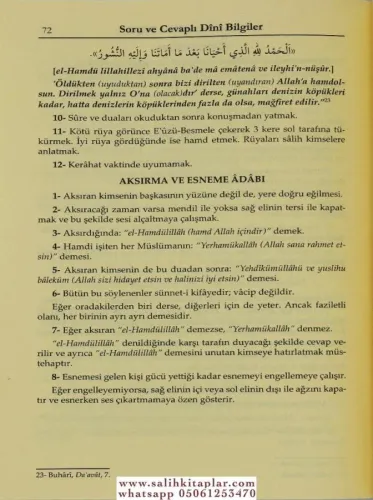 Soru ve Cevaplı Temel Dini Bilgiler - Şafii İçin İlmi Heyet