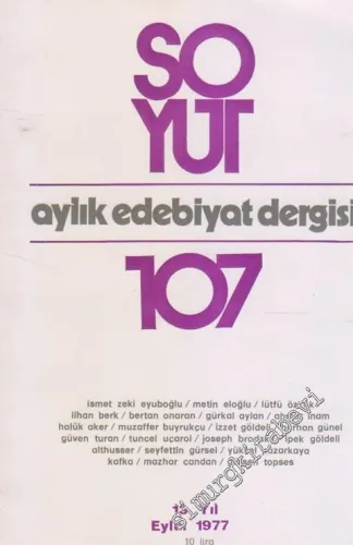 Soyut Aylık Edebiyat Dergisi - Sayı: 107      Eylül
